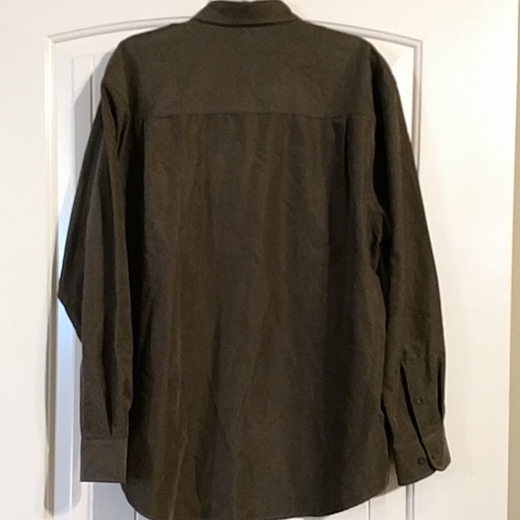 John Henry microfiber faux suede button down shirt - Picture 3 of 4